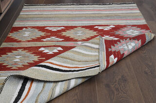 3x5 Handmade Vintage Accent Rug - Thumbnail