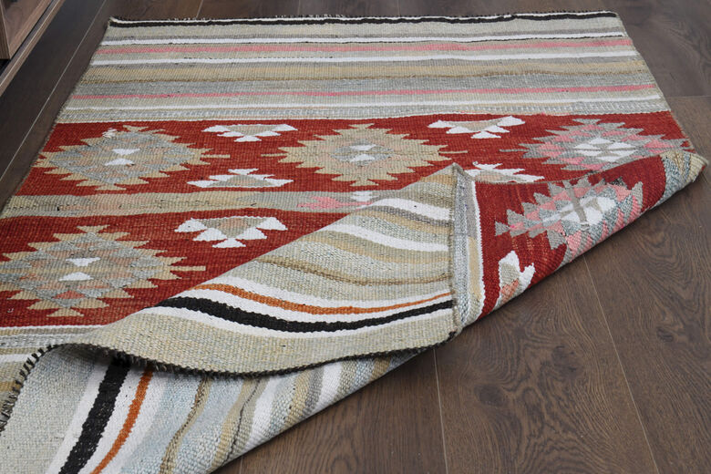 3x5 Handmade Vintage Accent Rug