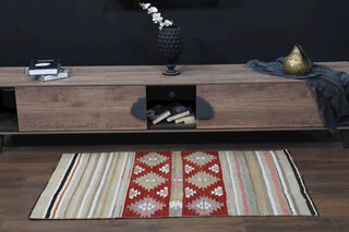 3x5 Handmade Vintage Accent Rug - Thumbnail