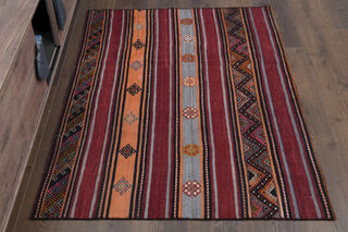 Vintage Flatweave Small Rug - Thumbnail