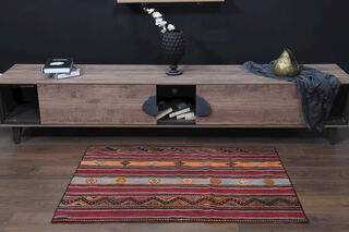 Vintage Flatweave Small Rug - Thumbnail