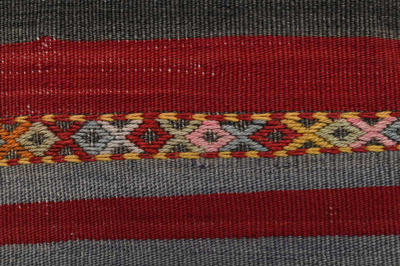 Vintage Striped Flatweave Runner