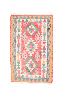 Vintage Small Rug Vegetable Dyed - Thumbnail