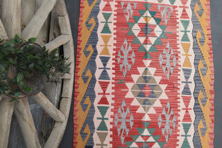 Vintage Small Rug Vegetable Dyed - Thumbnail