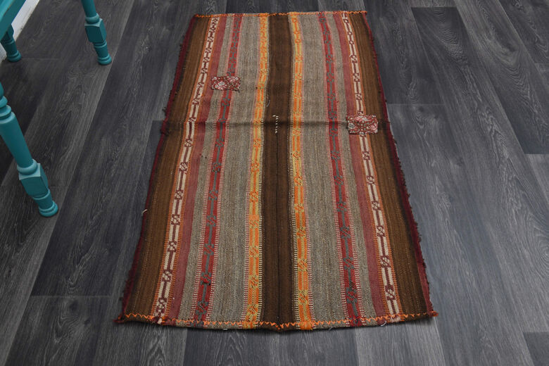 Flatweave Carpet - Small-Sized Area Rug