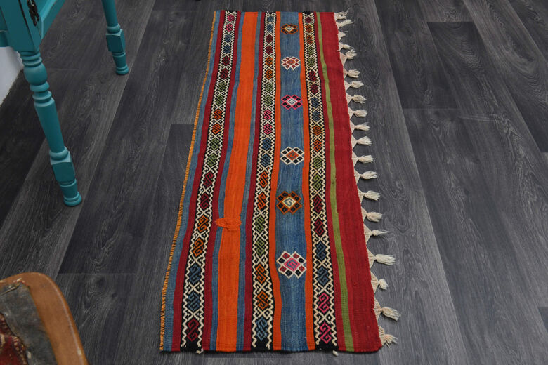 Navajo Ethnic Vintage Runner Rug