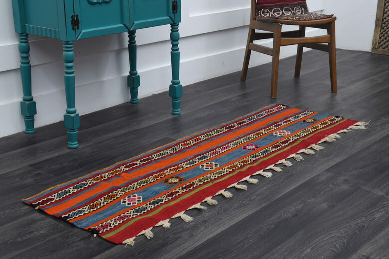 Navajo Ethnic Vintage Runner Rug