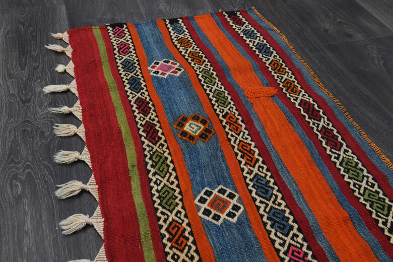 Navajo Ethnic Vintage Runner Rug