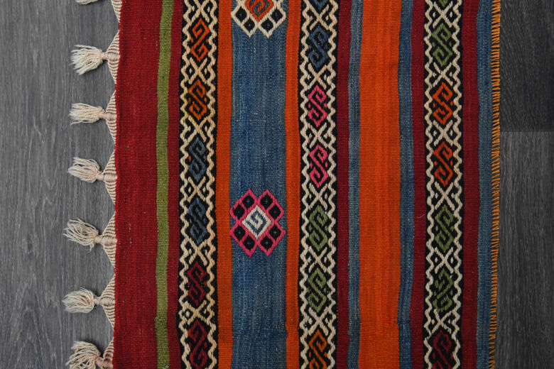 Navajo Ethnic Vintage Runner Rug
