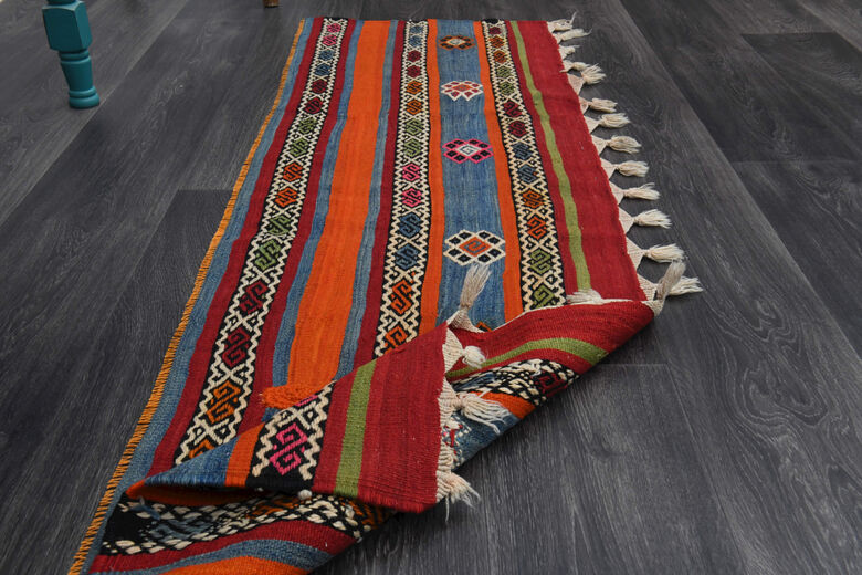 Navajo Ethnic Vintage Runner Rug