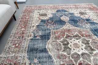 Navyl Blue Vintage Rug - Thumbnail