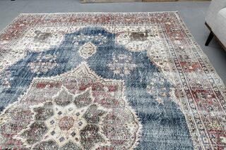 Navyl Blue Vintage Rug - Thumbnail