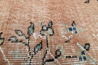 Distressed Orange Vintage Rug - Thumbnail