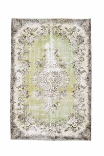 Green Vintage Area Rug - Thumbnail