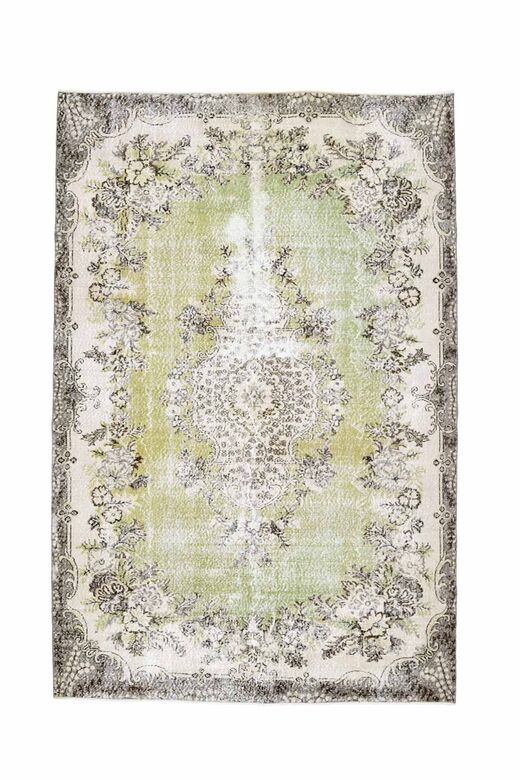 Green Vintage Area Rug