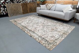 Antique Distressed Area Rug - Thumbnail