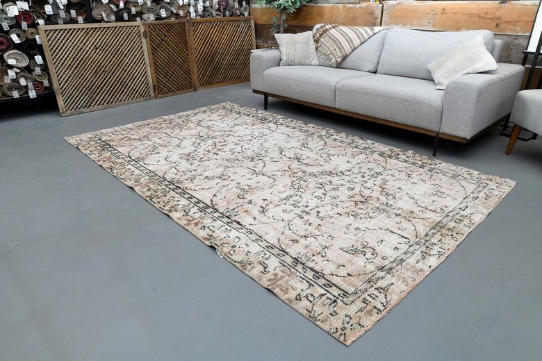 Antique Distressed Area Rug