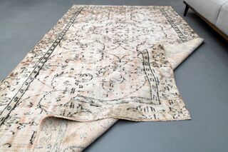 Antique Distressed Area Rug - Thumbnail