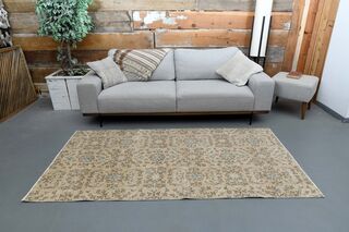 Vintage Turkish Floral Rug - Thumbnail