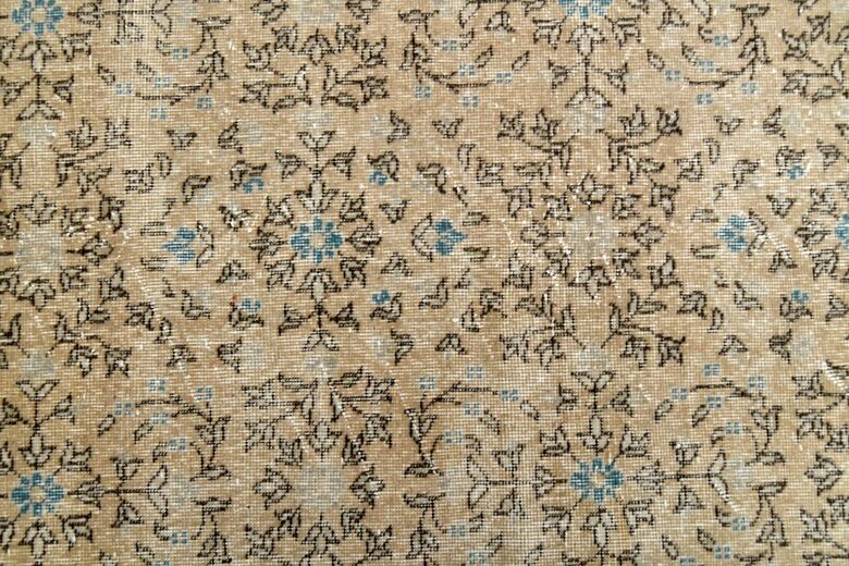 Vintage Turkish Floral Rug