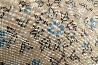 Vintage Turkish Floral Rug - Thumbnail
