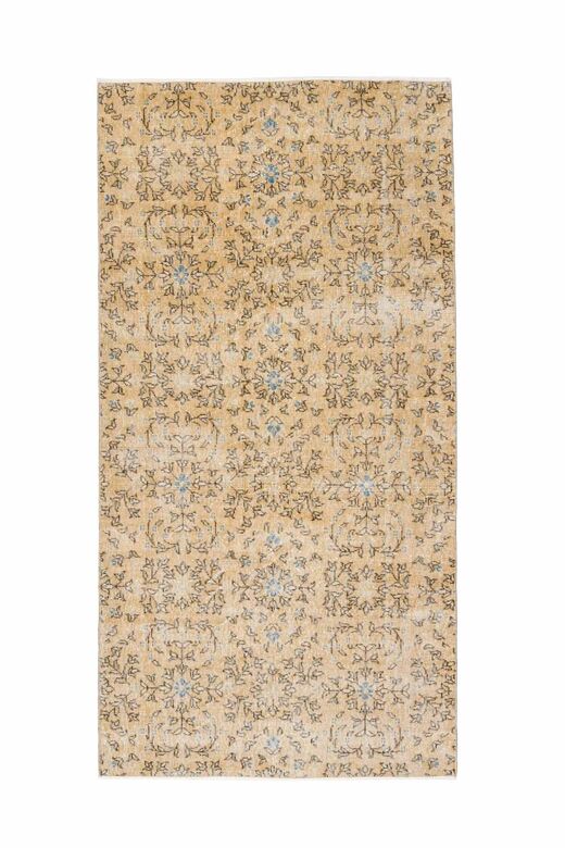 Vintage Turkish Floral Rug