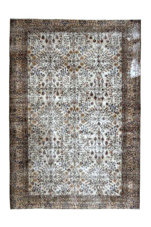 Wool Vintage Turkish Hereke Rug