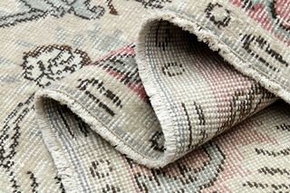 Shabby Chic Decor - Pink Oushak Vintage Rug - Thumbnail