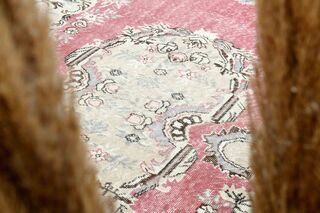 Shabby Chic Decor - Pink Oushak Vintage Rug - Thumbnail