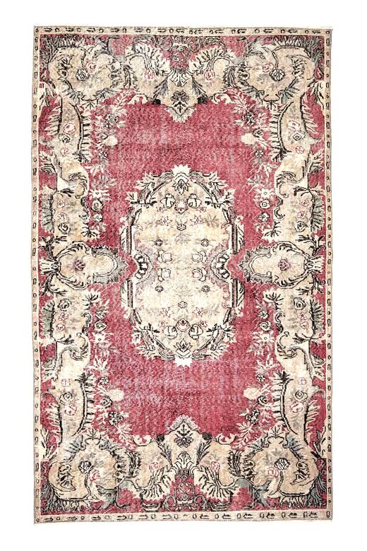 Shabby Chic Decor - Pink Oushak Vintage Rug