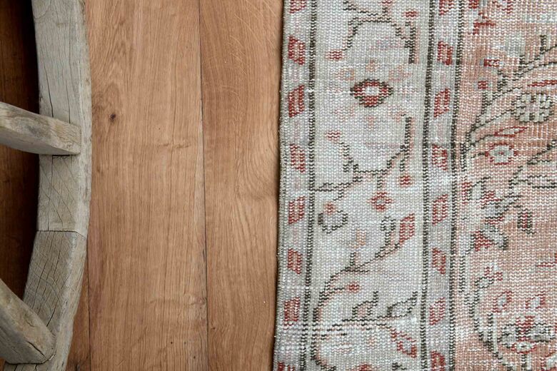 Hereke Floral Vintage Turkish Rug