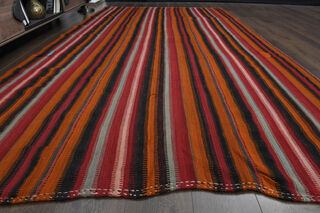 6x11, Colorful Vintage Kilim Rug - Thumbnail