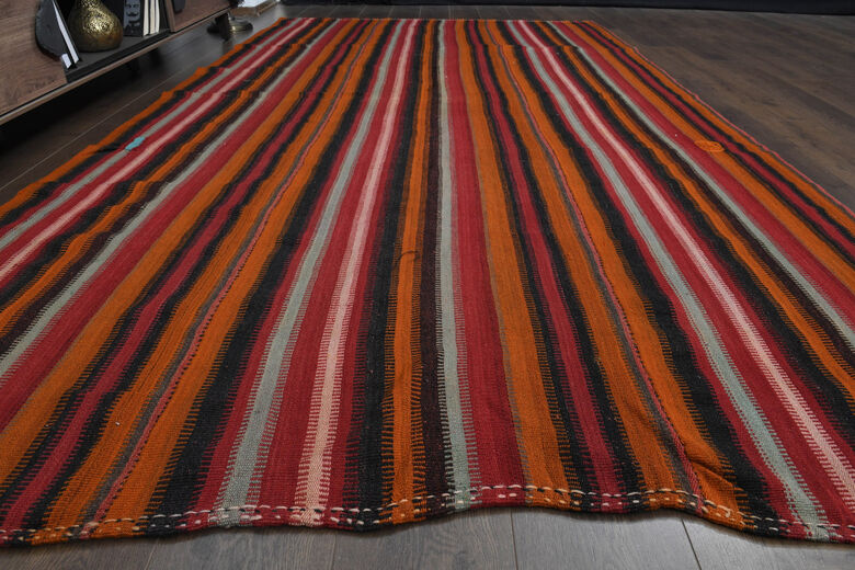 6x11, Colorful Vintage Kilim Rug