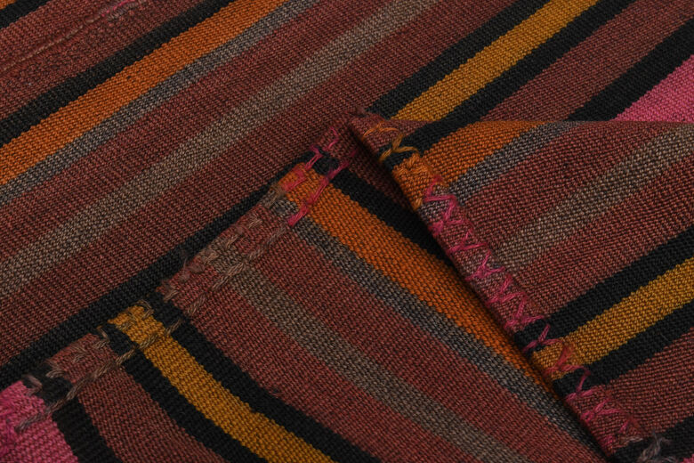 Farmhouse Decor Vintage Turkish Kilim Rug