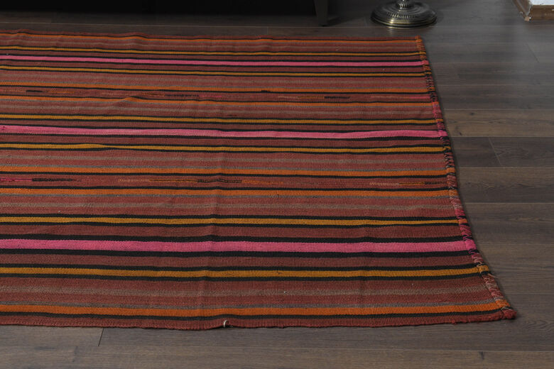 Farmhouse Decor Vintage Turkish Kilim Rug