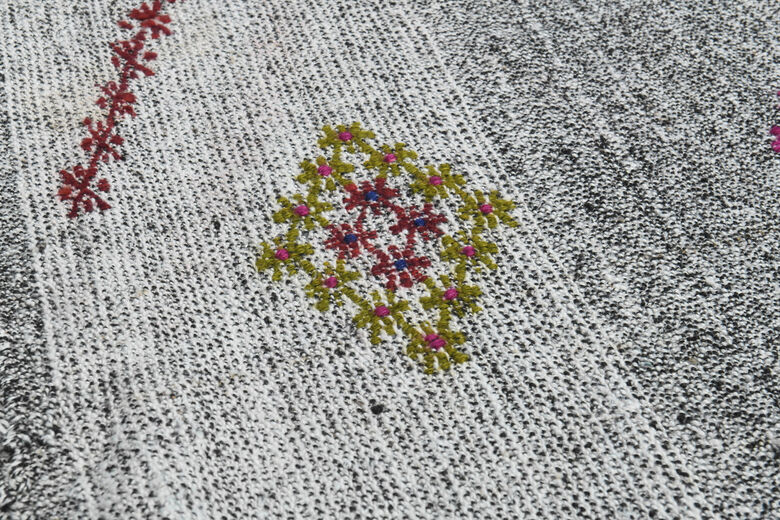 7x10, Abstract Vintage Kilim Rug