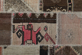 Handmade Vintage Patchwork Area Rug - Thumbnail