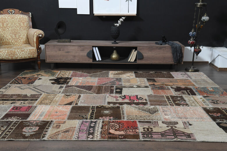 Handmade Vintage Patchwork Area Rug