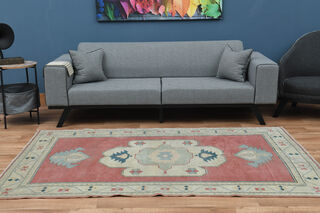 Farmhouse Decor Turkish Rug - Thumbnail