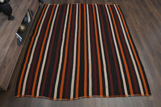 Multicolor Vintage Kilim Rug - Thumbnail