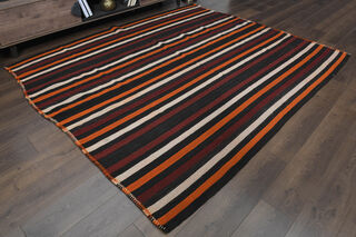 Multicolor Vintage Kilim Rug - Thumbnail