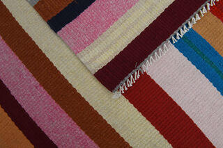 Flatweave Colorful Vintage Kilim Runner - Thumbnail