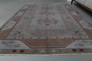 Gray Purple Handmade Milas Rug - Thumbnail