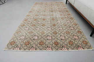 Ikat Pattern Vintage Anatolian Runner - Thumbnail