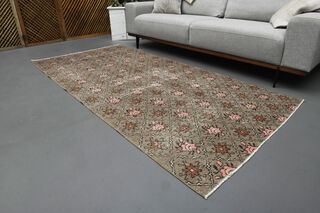 Ikat Pattern Vintage Anatolian Runner - Thumbnail