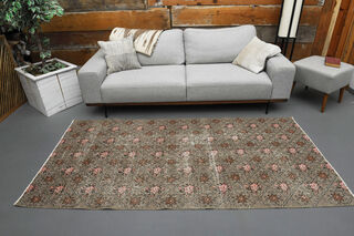 Ikat Pattern Vintage Anatolian Runner - Thumbnail