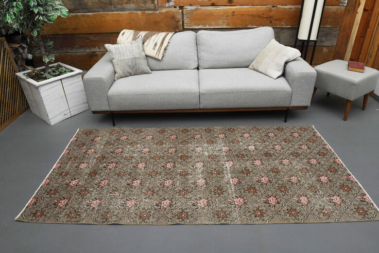 Ikat Pattern Vintage Anatolian Runner