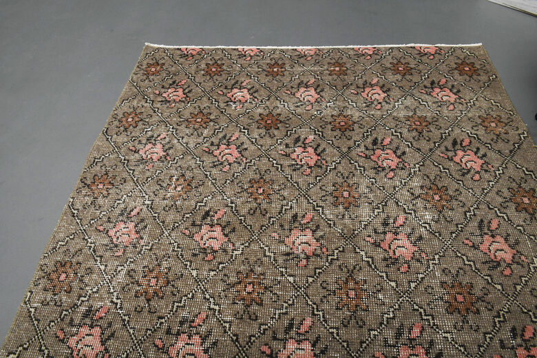 Ikat Pattern Vintage Anatolian Runner