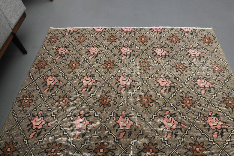 Ikat Pattern Vintage Anatolian Runner