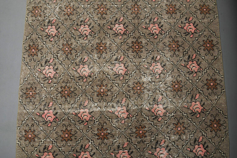 Ikat Pattern Vintage Anatolian Runner